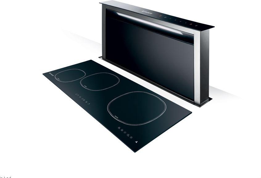 Gartraukis FABER | FABER FABULA EVO+BH A90, Juodas/Stiklas, LIETIMO TALPINĖ, 1 Led LV 4000K, 90 cm