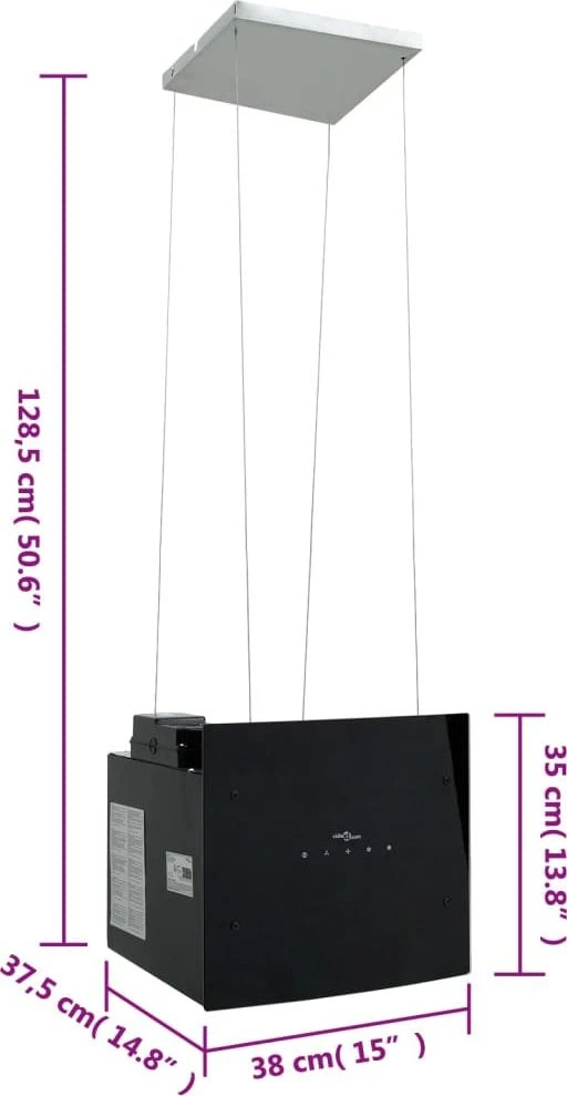 Pakabinamas gartraukis, grūdintas stiklas, lietimui jautrus LCD