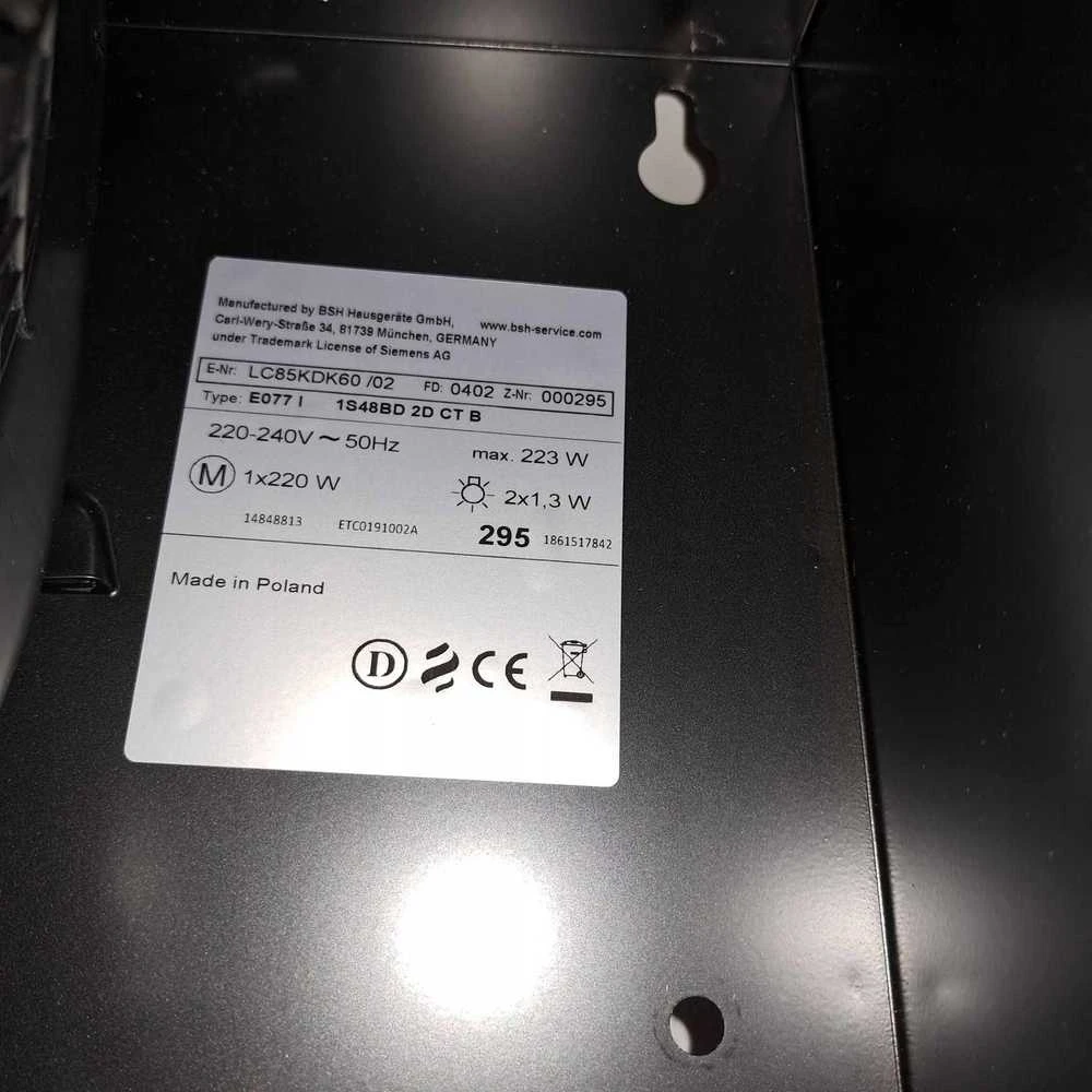 Siemens LC85KDK60 IQ100 kampinis gartraukis