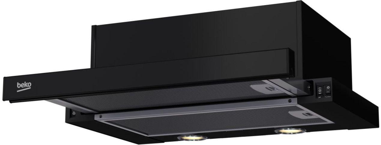 Gartraukis Cooker hood telescopic Beko CTB 6250 B (420 m3/h, 600mm, juodos spalvos)