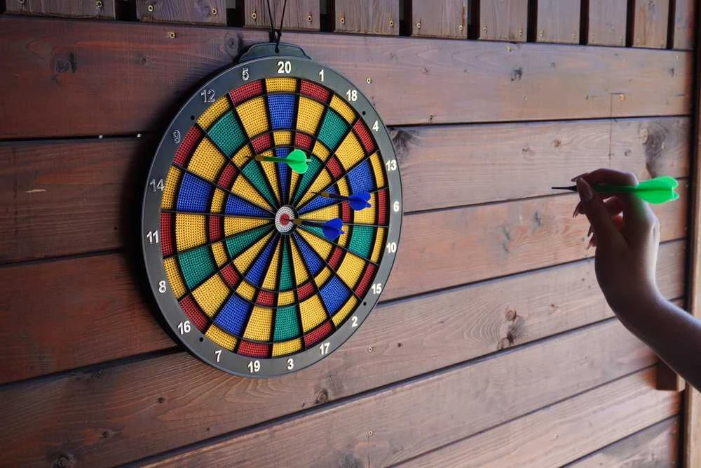 Gazelo Rinkinys Minkštas Perforuotas Taikinys Smiginio Metimo Žaidimas Smiginėliai KUBISPORT 45 cm