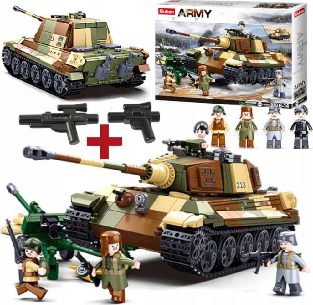 Vokietijos Panther Tank 725 El Modelis 2in1 Sluban Blocks Army Military B0859