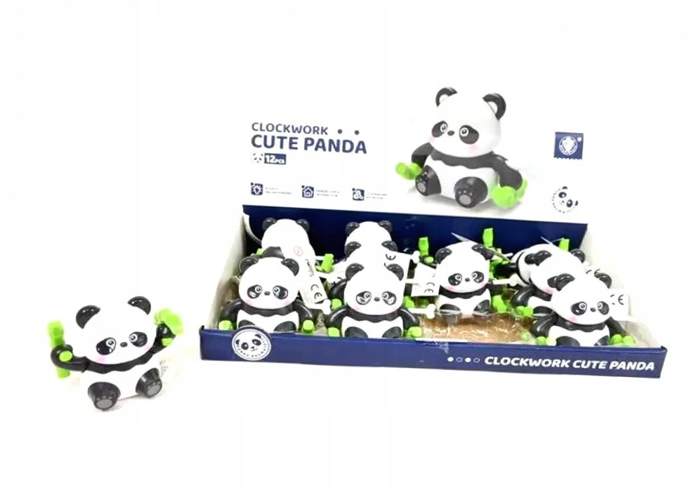Gazelo užvedami žaislai su panda, 12 vnt./doz. G218957 99574