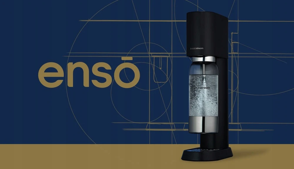 Gazuotų gėrimų gaminimo aparatas SodaStream Enso, Juodas