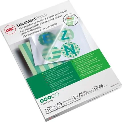 GBC laminavimo plėvelė A3, 80 mikronų, 100 vnt. (IB583032)