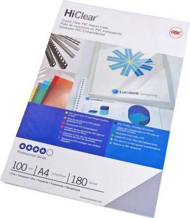 GBC Viršeliai permatomi PVC A4 200 µm (CE012080E)