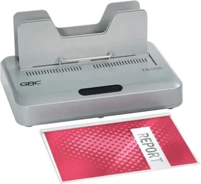 GBC GBC TB500 Didelės galios terminio įrišimo mašina, talpa 500 A4 formato lapų, elektrinė, 500 lapų, sidabrinė