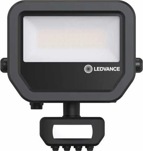 Ledvance 27-41W LED prožektorius FL 50 GEN4, juodas, 4000K, IP65, su judesio davikliu