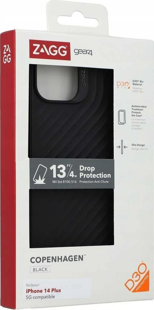Dėklas Gear4 Copenhagen Apple iPhone 14 Plus / 15 Plus 6.7″ juodos spalvos 51542