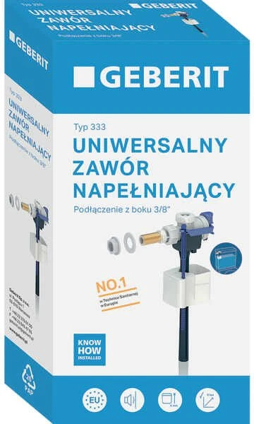 Geberit universalus užpildymo vožtuvas 3/8 type 333 (136.705.00.3)