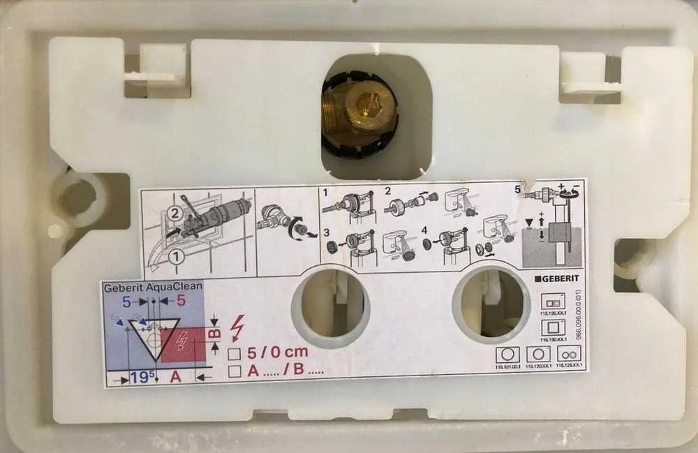 WC klavišas Geberit Przycisk uruchamiający Delta35, przedni, balta-alpin [1/10/180]