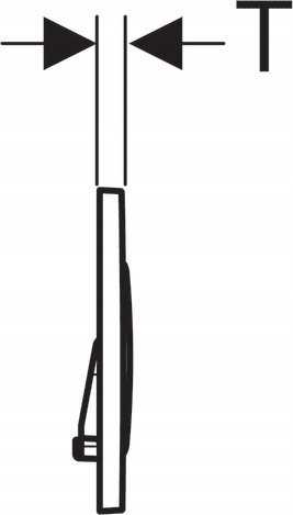 Geberit taustiņš Sigma20 New, 246x164 mm, matēts balts ar easy-to-clean pārklājumu / balts
