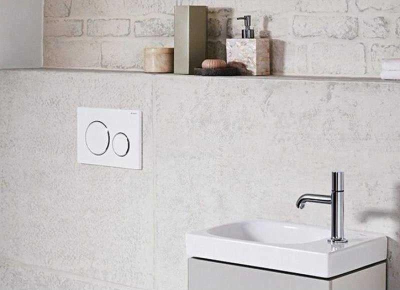 Geberit taustiņš Sigma20 New, 246x164 mm, balts/matēts balts