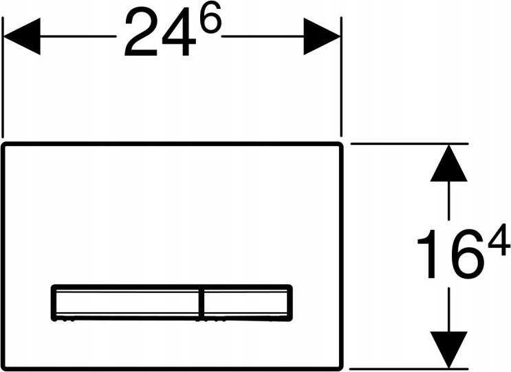 Geberit Nuleidimo mygtukas Sigma50 nuleidimo mygtukas, priekis, rūkytas stiklas [1/5]