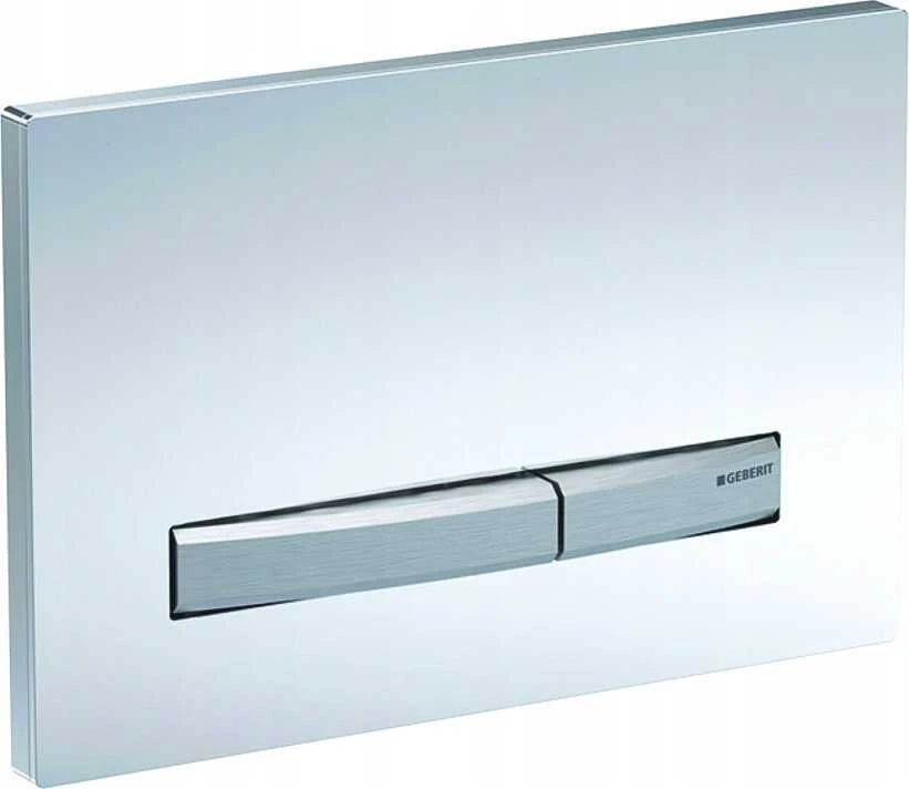 Geberit taustiņš Sigma50, 266x164 mm, balts/hroms