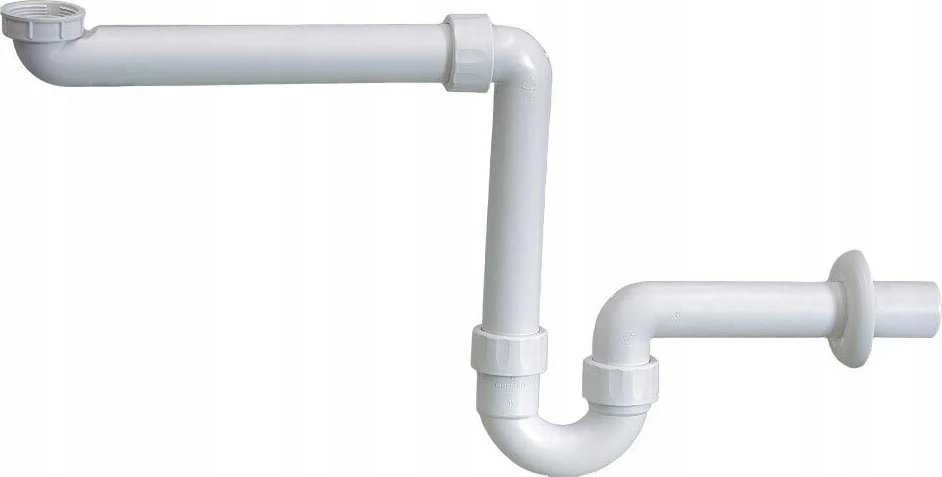 Geberit Praustuvo sifonas taupantis vietą d=40mm, G=1 1/2 x 1 1/4", baltas