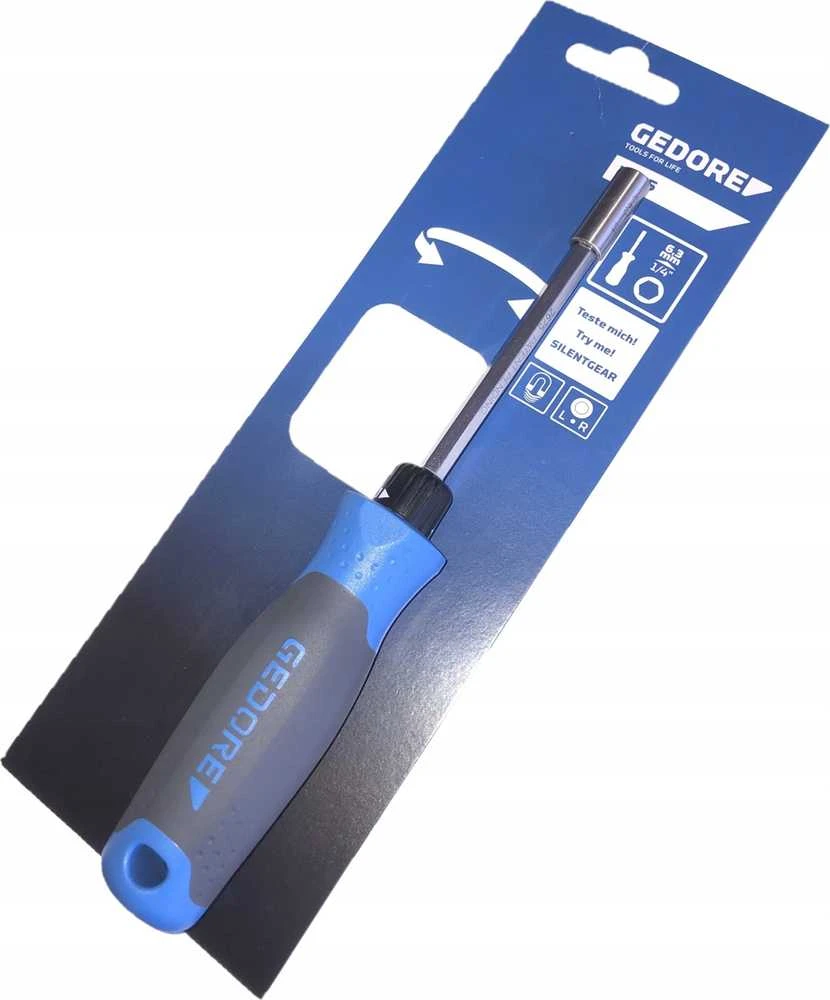 Gedore GEDORE Ratchet screwdriver SilentGEAR (juodas/mėlynas, switching via rotating ring)