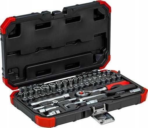 Gedore Gedore Raudona socket wrench set 1/4 SW4-14mm 46 pieces - 3300052