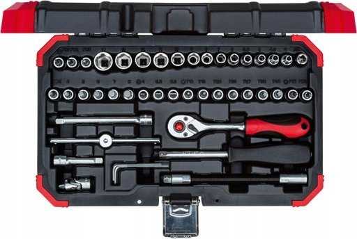 Gedore Gedore Raudona socket wrench set 1/4 SW4-14mm 46 pieces - 3300052