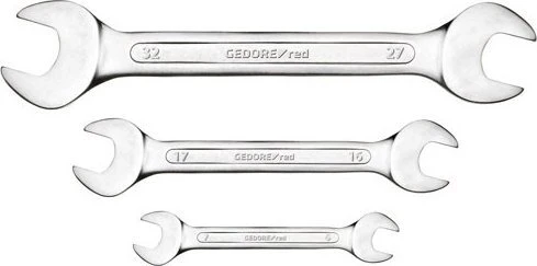 Gedore GEDORE red Double open-ended Spanner Set 12-pieces short