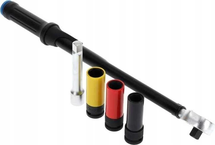 Gedore Gedore Sukamasis veržliaraktis TORCOFLEX UK Set, 1/2 (juodas, su 3 aliuminio ratlankių lizdais)
