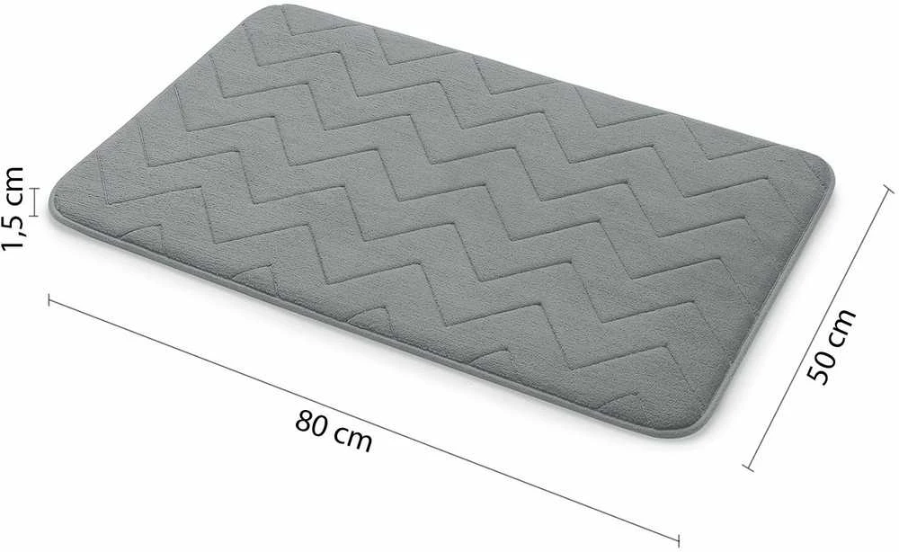 KILIMĖL VONIOS GEDY MOUSSE 50X80 PILK