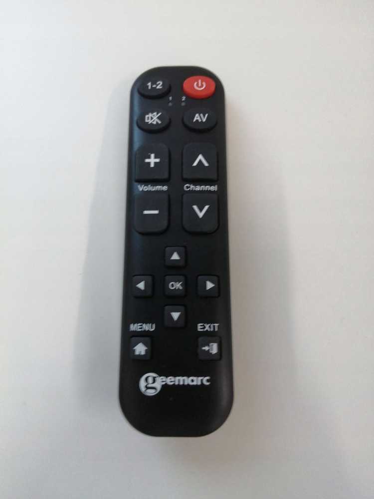 Pilot RTV Geemarc Geemarc TV-15 Universalfernbedienung lernfähig große Schrift