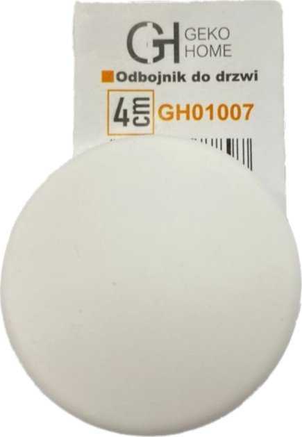 Geko 05-jų dalių durų kamštis - lipnus sienoms, 40 mm (spalva: balta) (400)