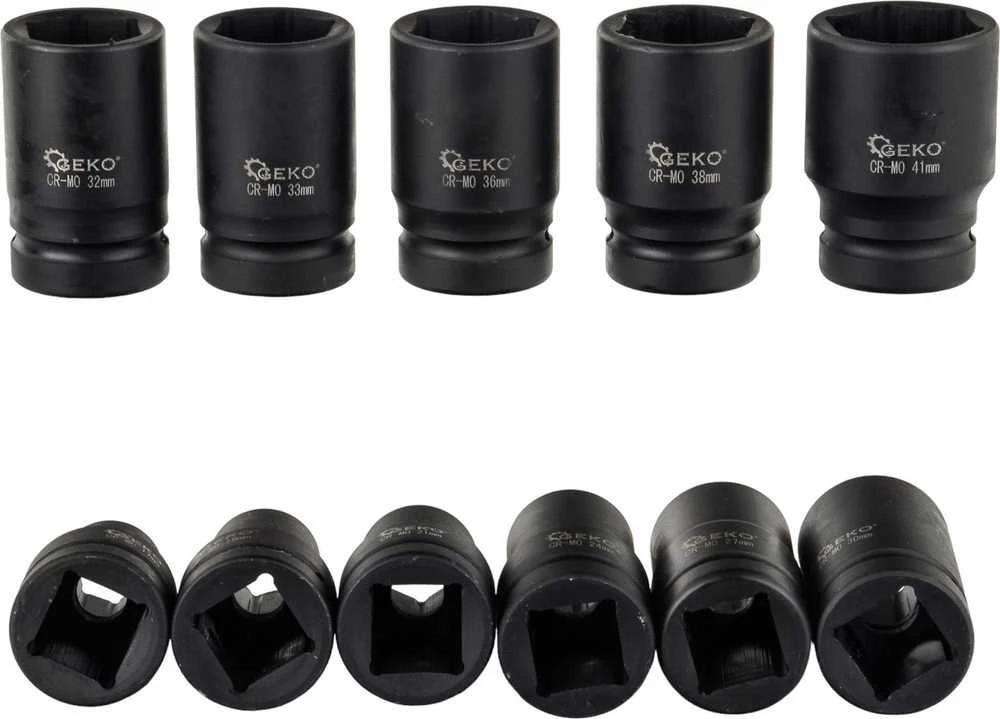 Geko rinkinys. smūginių galvučių 1'' reketiniam raktui 11 vnt./17-41mm(3)