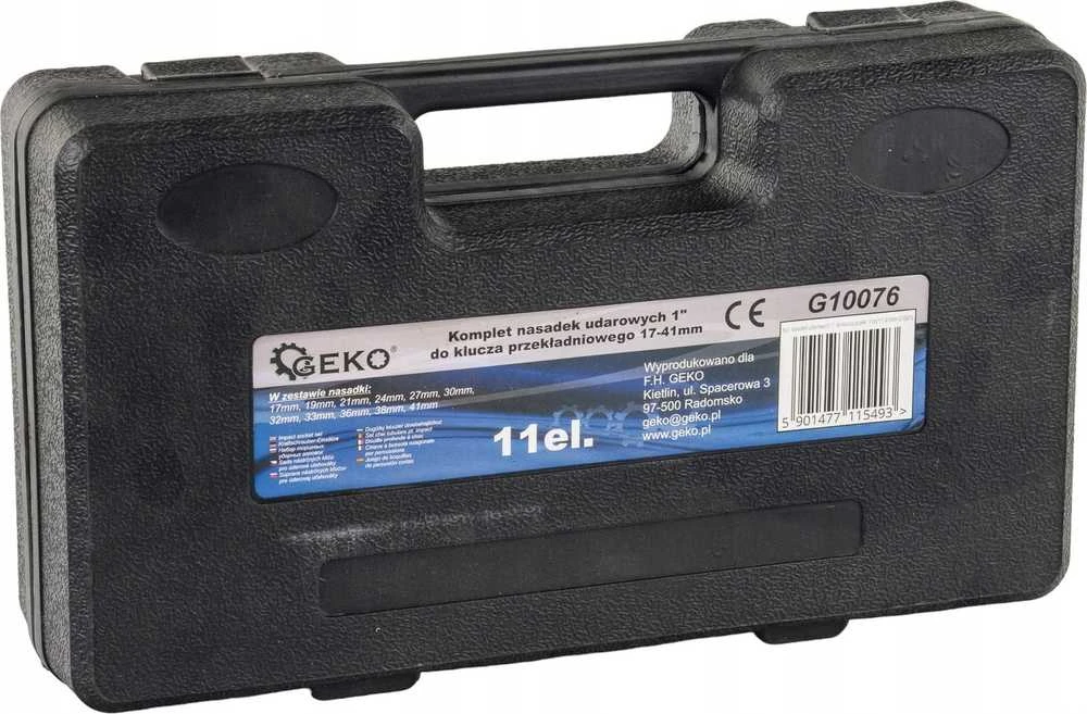 Geko rinkinys. smūginių galvučių 1'' reketiniam raktui 11 vnt./17-41mm(3)