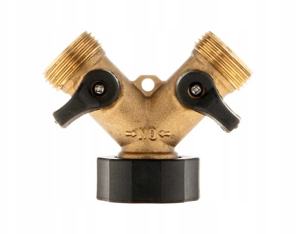 Geko Skirstytuvas 2 krypčių čiaupui GW3/4'' x 2 GZ3/4'' su rutuliniais vožtuvais (10/60)