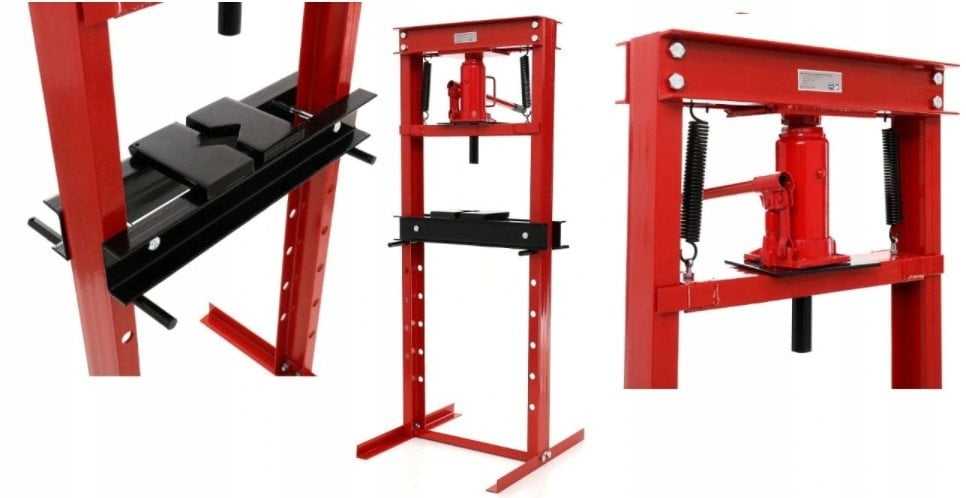 Geko #Hidraulinis presas 20T su manometru ir pedaliniu siurbliu(1)