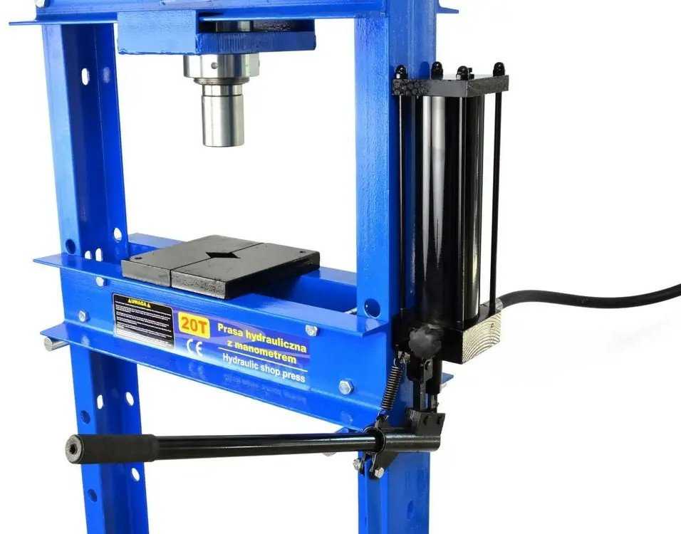 Geko #Hidraulinis presas 20T su manometru ir pedaliniu siurbliu(1)