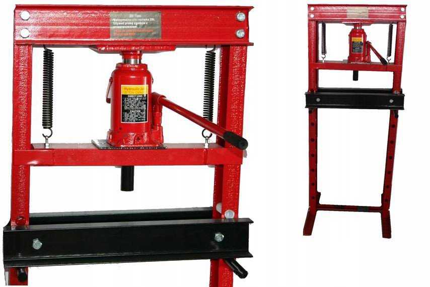 Geko #Hidraulinis presas 20T su manometru ir pedaliniu siurbliu(1)