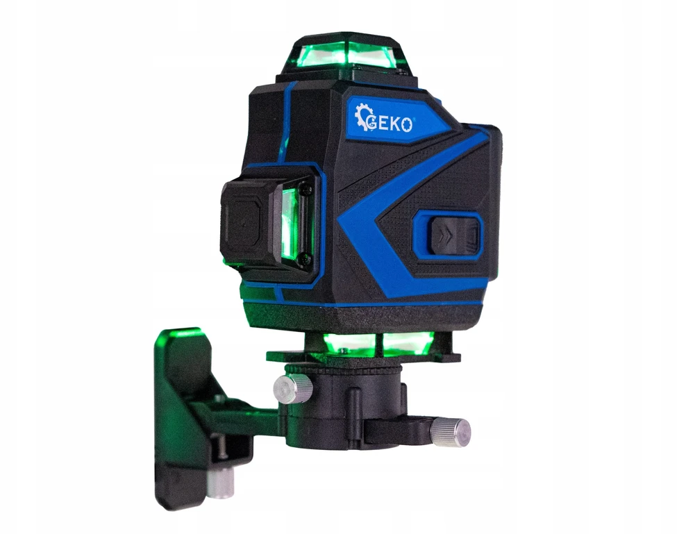 Geko 360° 4D kryžminis lazeris + 2 baterijos + dėklas + priedai (4)