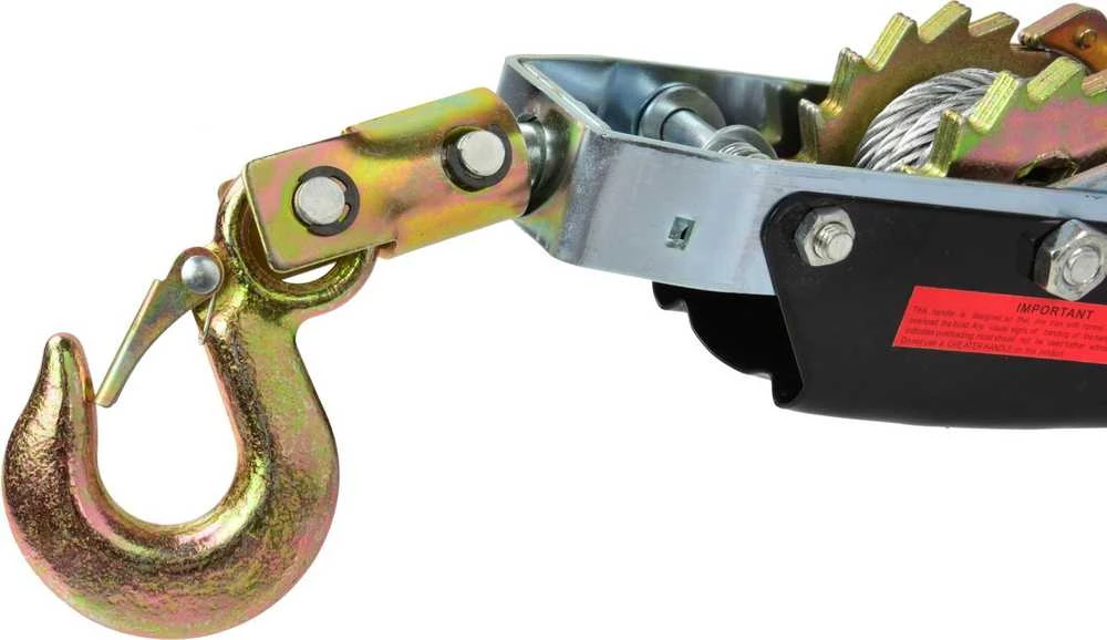 Geko 4T vinčos kablys ir krumplinis mechanizmas
