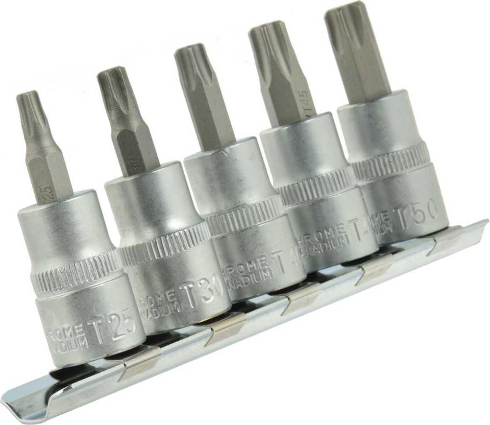 Geko 5el.komplektas kl.trzp.torx T25-50 3/8'' CRV( 10/30)