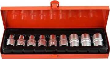 Geko 9el.kpl.nasadek torx E10-24,1/2''GEKO,dėklas(20)