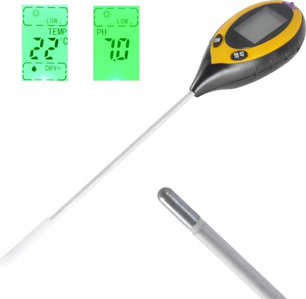 Geko acidometras - dirvožemio pH, temperatūros ir šviesos matuoklis (35)