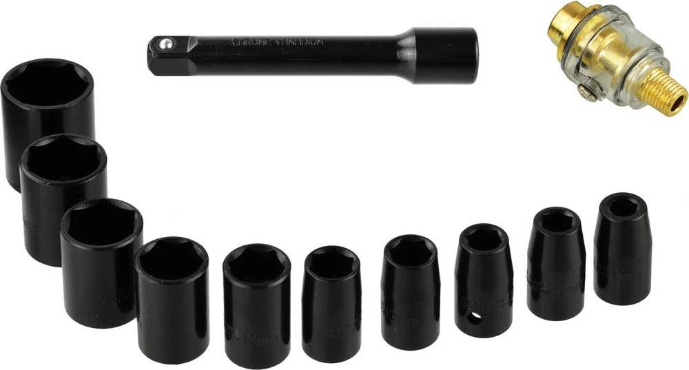 Pneumatinis veržliaraktis Geko 1/2 komplektas 8-27 mm