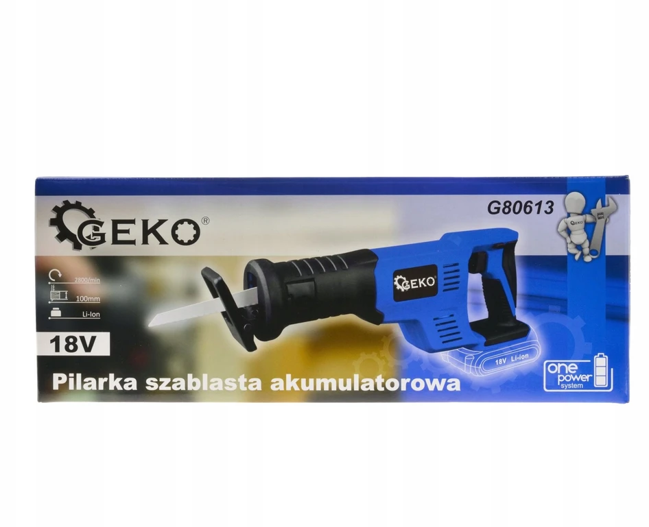 Piła szablasta Geko akumuliatorinis tiesinis pjūklas 18V Li-ion (4)