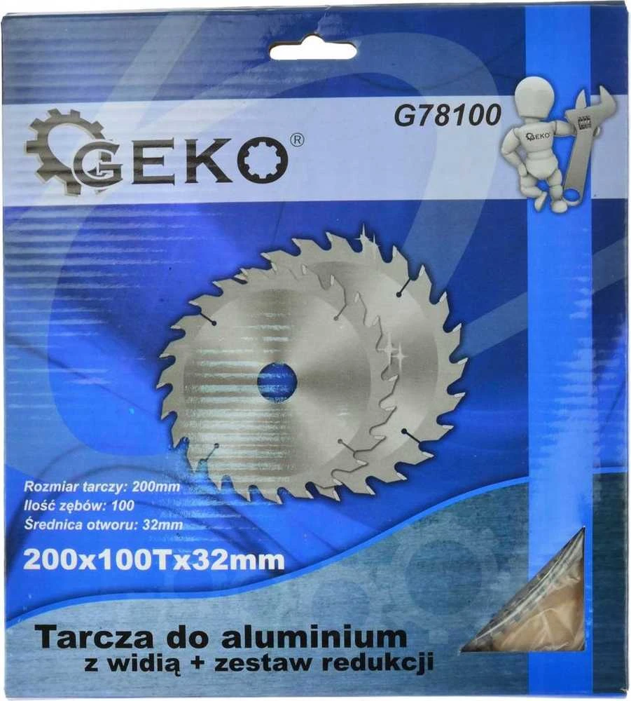 Geko aliuminio skydas su widia 200mmx100Tx32mm + reduktorius (25/50)