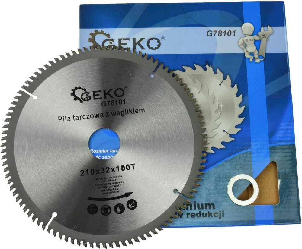 Geko aliuminio skydas su widia 210mmx100Tx32mm + reduktorius (25/50)