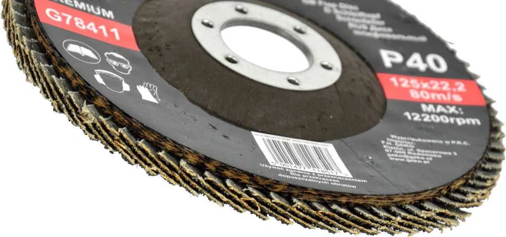 Geko plokštelinis šlifavimo diskas ''SILICON'' 125mm P40 (G78411)