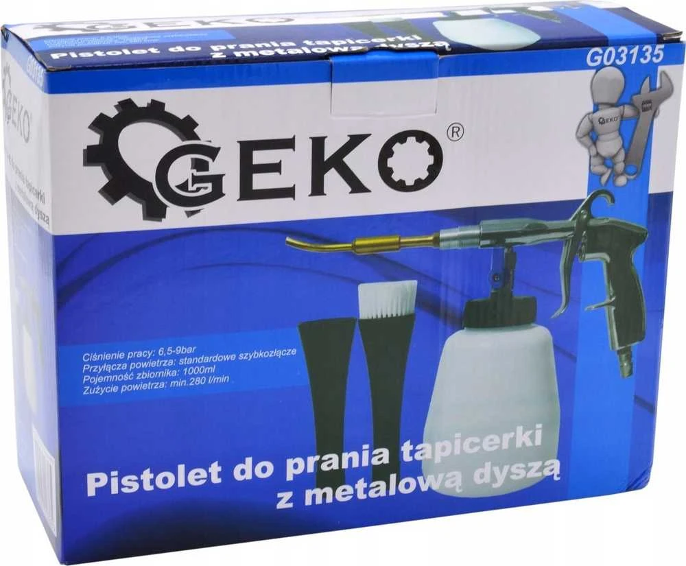 Geko Baldų plovimo pistoletas su metaliniu antgaliu (10)
