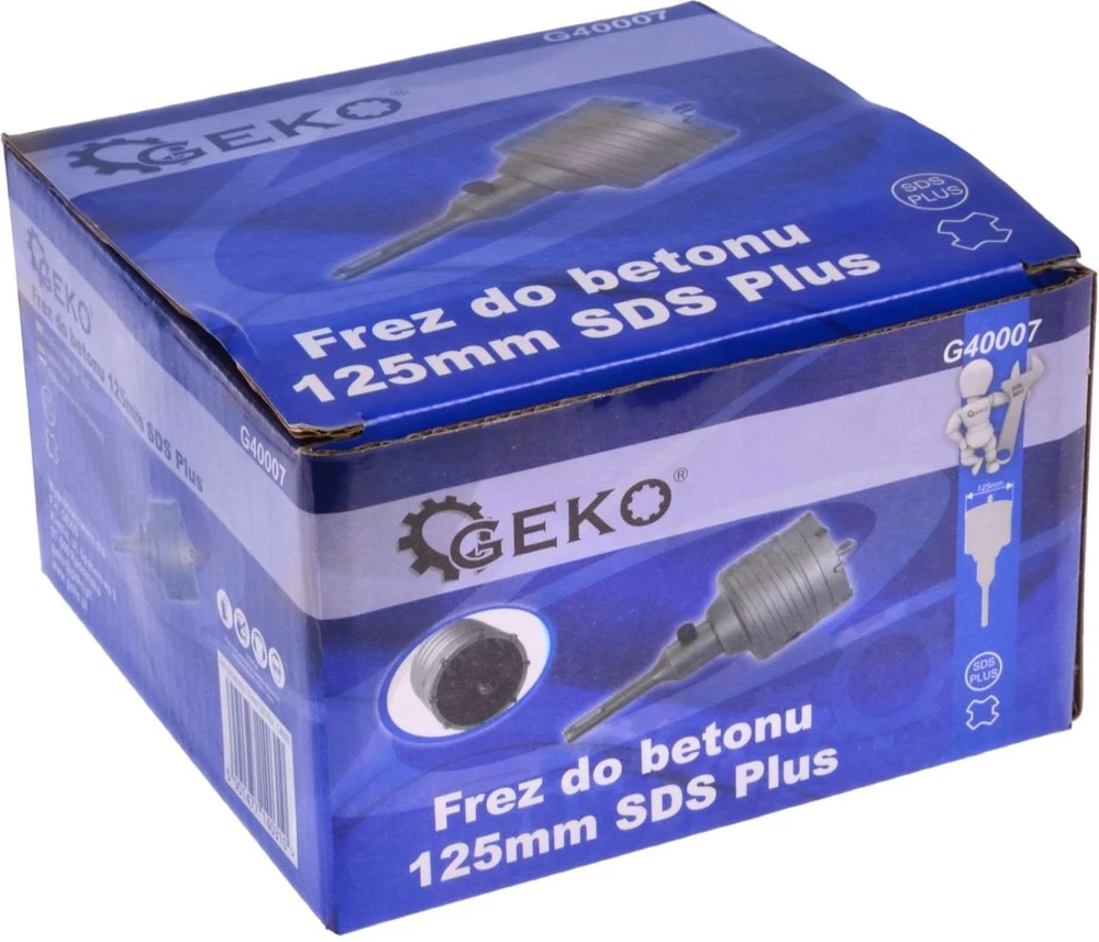 Grąžtas Geko betono pjaustytuvas 125 mm SDS Plus (10)