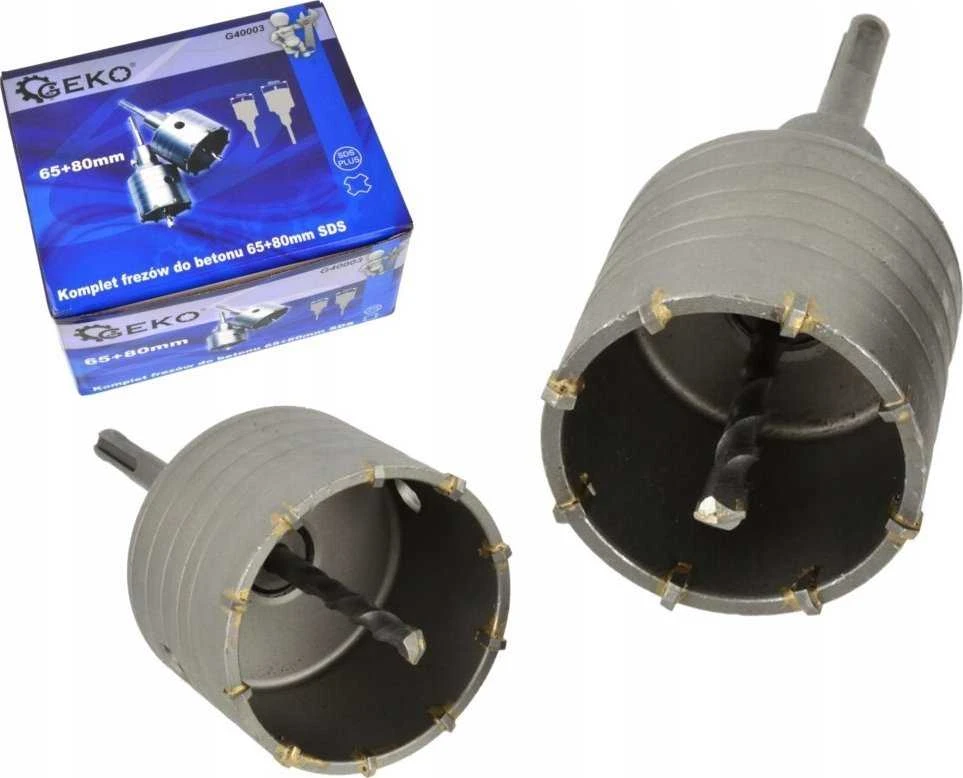 Geko Betono pjaustytuvų rinkinys 65+80 mm SDS(10)