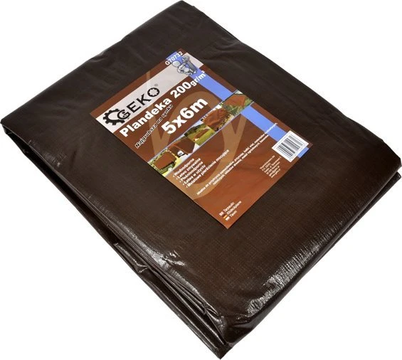Geko brezentas Brezentas 6x12m ypač storas/rudas 200G (1)