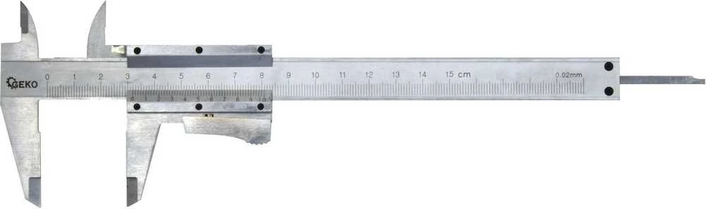 Geko Caliper 150mmx0.02 GEKO, automatinis blokavimas/medinis/ (50)