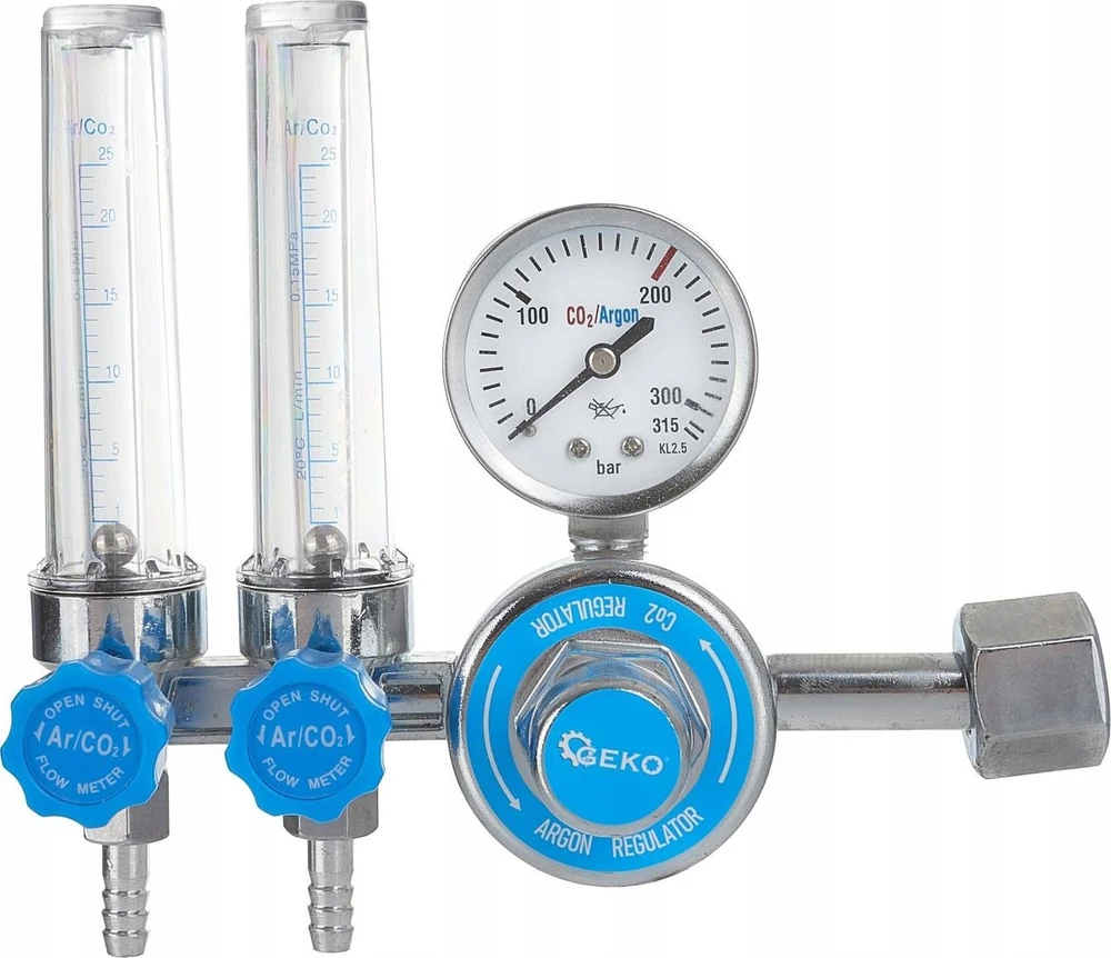 Geko CO2/ARGONO reduktorius su dviem rotametrais (10)